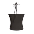 thumbnail image 5 of Rggeeun Womens Tank Tops Solid Color Camisole Elastic with Adjustable Tie & Beads Trim Thin Straps Bowknot Halter Top for Summer Beach Wear Trendy Tops,Black,M, 5 of 6