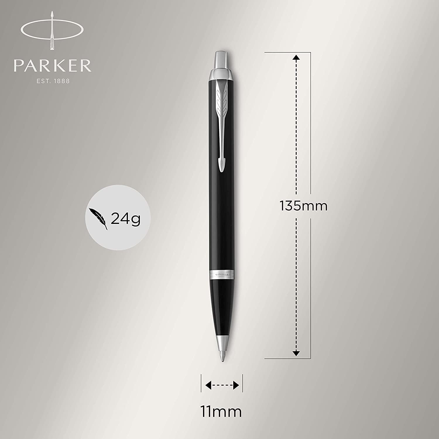 Parker IM Retractable Ballpoint Pen Medium Point Blue Ink (1975554)