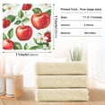 thumbnail image 6 of Yayeee 6 Pack Kitchen Dish Cloths Set for Washing Soft Drying Absorbent Microfiber Towels, Apple Pattern, 6 of 9