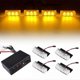 thumbnail image 1 of 12V Car Grille Strobe Light Head LED Mini Flash lamp Daytime running lights Police Emergency Warning Flashing Signal light, 1 of 5