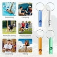 thumbnail image 5 of 12 Loud Safety Whistles with Keychain - Durable Aluminum Survival Whistle for Outdoor Activities & Emergency Signaling, 5 of 6