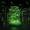 thumbnail image 5 of Cadena de luces LED 2M 20LED Alambre Micro luces de hadas Decoración navideña Cadena de luces AA Funciona con pilas para fiesta, jardín, Navidad, decoración del día de San Valentín, boda (verde) brillar Electrónica, 5 of 5