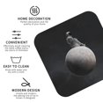 thumbnail image 2 of Disketp Astronaut Sitting On Mercury Planet Funny Coasters,6 Pcs Leather Coasters with Holder, Perfect Housewarming Hostess Gifts,Protect Furniture from Water Marks Scratch and Damage, 2 of 5