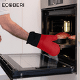 thumbnail image 6 of Ecoberi Red Silicone Oven Mitts and Pot Holder Set, 3 Count, 6 of 6