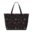 thumbnail image 2 of Fotbe Heart and Stars Bolsa de Viaje para Playa - Resistente al Agua, Bolsa Tote de Gran Capacidad y Ligera con 7 Bolsillos para Mujeres y Hombres, 2 of 7