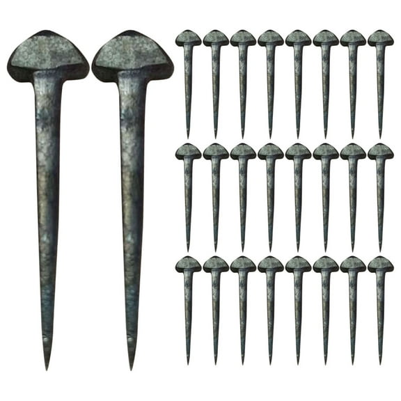Pungan horseshoe nail Metal Horseshoe Nails 50pcs Iron Horse Hoof Nail Equestrian Sports Tools,1.97"X0.55"X0.16"