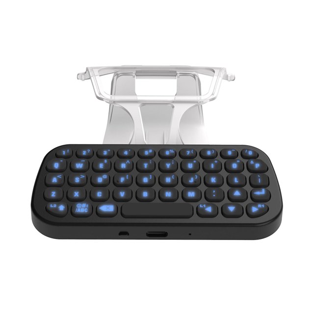 Teclado inalámbrico Teclado externo con clip Mando Teclado Chat Pad para PS5