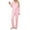 Pink, variant on HAiming Womens Pajamas Set Long Sleeve V-Neck Button down Tops Pants 2 Piece Pjs Sleepwear Casual Soft Loungewear