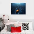 thumbnail image 3 of Orinice Wall Art Starry Sky Ocean Illustration Poster Interior Decoration Painting Poster Decorative Painting Canvas Wall Art Living Room Posters Bedroom Painting 20x16in, 3 of 3