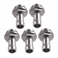 thumbnail image 3 of Silver Barb Fitting G1/4 Thread Barb Connector Hose Barb Fittings Barb Connector, Barb Fitting, Two-touch Fitting, For Radiators For Water Blocks Water Pumps Reservoir, 3 of 8