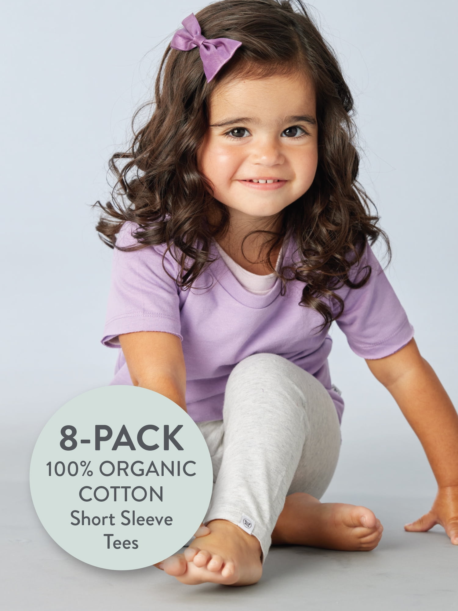Honest Baby Clothing Baby & Toddler Boy or Girl Gender Neutral Organic Cotton Short Sleeve T-Shirts, 8 Pack (Newborn-5T)