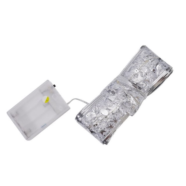 fastboy Silver Sparkles All Night Christmas Tree Decoration Flicker Lights For Festive Ambiance Reliable silver blue light 3 meters 30 lights 1Set