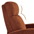 thumbnail image 5 of Renwick Corduroy Upholstered Adjustable Recliner Chair with Pocket Springs, Brick Red, 5 of 10