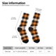 thumbnail image 2 of Balery Orange Plaid Calcetas Largas con Estampado para Hombre y Mujer – Suaves y Transpirables, Talla Única (US 5-11), 2 of 6