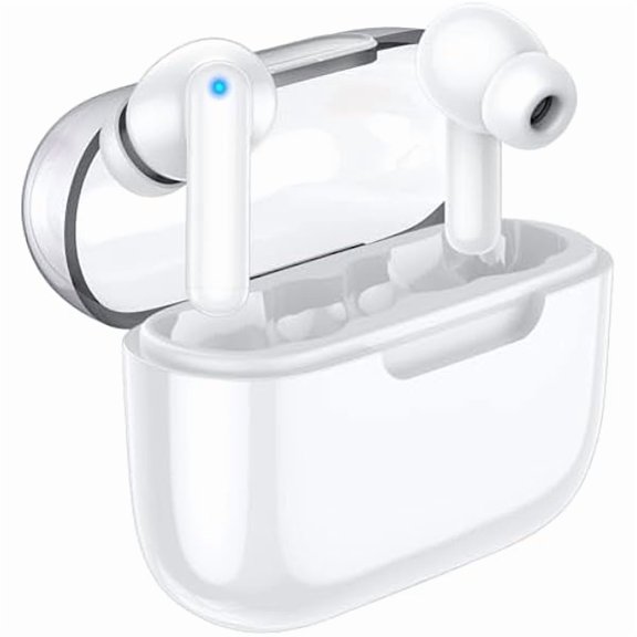 Lanteso Wireless Earbuds, Bluetooth Ear Buds with Mics Clear Call Touch Control IPX5 Waterproof in Ear Headphones with Bass Sound for iPhone Android,Workout (P3 PRO)