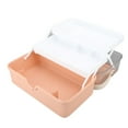 thumbnail image 4 of Large Capacity Makeup Storage Box With Handle Lid, Plastic Cosmetic Organizer Organzier For Vanity, 4 of 8