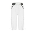 thumbnail image 5 of TYGHBN Summer Women Pocket Trousers Outdoor Casual Sports Cropped Pants Overalls Thin Loose Cargo Shorts B Pants Women Casual Winter Flare Yoga Pants for Women Women Pants Casual Loose Women Casual, 5 of 6