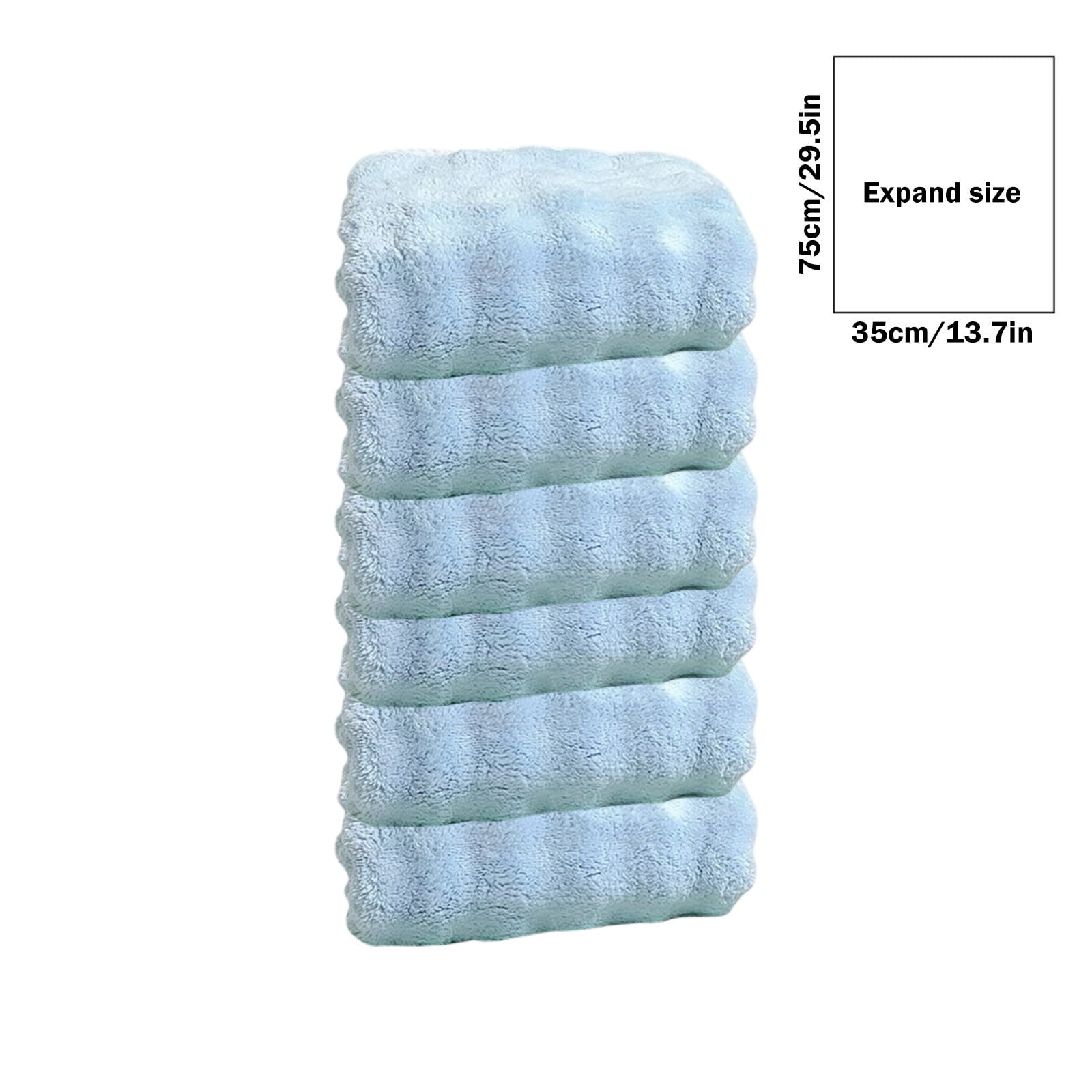 Summer Savings Clearance! Boovnll 6 Pack Hand Towels for Bathroom, 13x30" Super Soft & Absorbent Quick Dry Solid Color Towels, Thicken Microfiber Hand Towels for Hotel, Pool, Spa, Beach, Towels