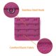 thumbnail image 4 of Señora 5Pcs 3 Gancho De 3 Filas Longitud Ajustable Correa Del Sujetador Extensor Ganchos De Hebilla Fucsia Una Talla, 4 of 5