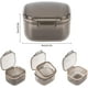 thumbnail image 2 of Caja para dentaduras postizas portátil, caja de limpieza con cesta y bandeja para alineadores y protectores de dentaduras., 2 of 5
