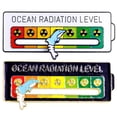 thumbnail image 1 of Pin de solapa de nivel de radiación oceánica, regalos funcionales para amigos y niños (negro), 1 of 5