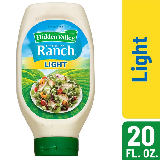 Hidden Valley Easy Squeeze Original Ranch Light Salad Dressing & Topping, Gluten Free 20 oz