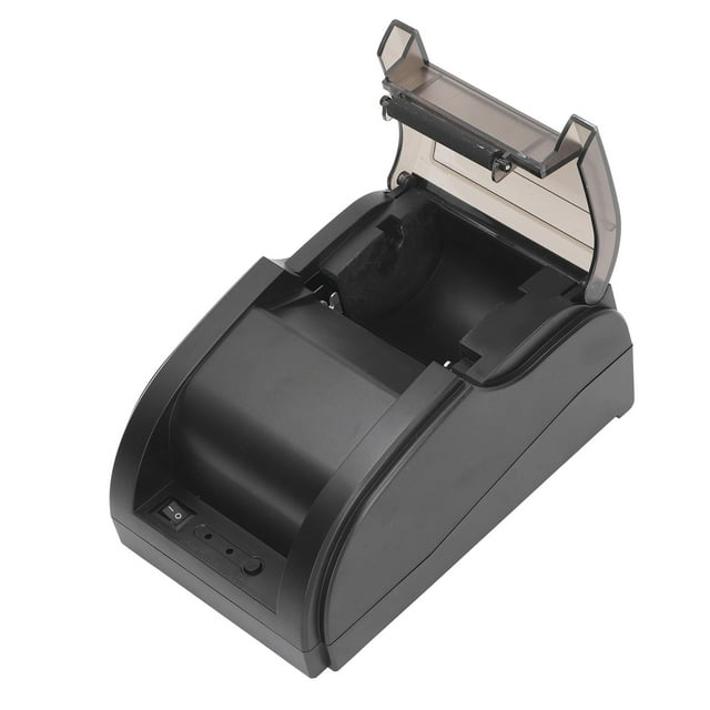 Thermal Receipt Printer, 60 to 80mm / s USB POS Printer with Auto Cutter, Support for and for IOS, BT Print Line Printing Restaurant Kitchen Printer for ESC / POS