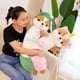 thumbnail image 2 of 2022 Cute/Soft/Squirrel Plush Toy/Transformed Squirrel Long Throwing Pillow/Doll/Children's Birthday Gift/Christmas Giftyellow65cm Deng Xun unisex, 2 of 2