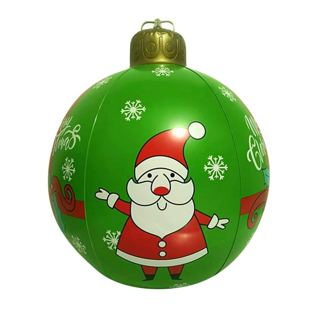 CEHVOM Outdoor Christmas Inflatable Decorated Ball Giant Christmas Inflatable Ball Christmas Tree Decorations Clearance