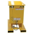 thumbnail image 3 of Vestil Manufacturing D-25-HD-YEL 0.25 cu. Yards, 6000 lbs Heavy Duty Self-Dumping Steel Hopper - Yellow, 3 of 4