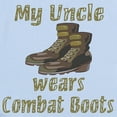 thumbnail image 2 of CafePress - My Uncle Wears Combat Boots Infant Bodysuit - Baby Light Bodysuit, Size Newborn - 24 Months, 2 of 4