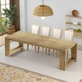 thumbnail image 2 of MAYEERTY 86.61" Spacious Dining Table, Sturdy Wide Legs Multifunctional Desk with Easy Assembly, 2 of 9