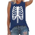 thumbnail image 1 of Camiseta sin mangas de Halloween para mujer, camiseta sin mangas con estampado gráfico divertido de playa de verano para adultos, blusa Fridja  gh892, 1 of 6