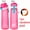 Frosted rosered, variant on 1pc Air Water Bottle With 1pc Random Flavor Pods Portable Transparent With Straw Leak Proof for Outdoor Sports Fitness Gym