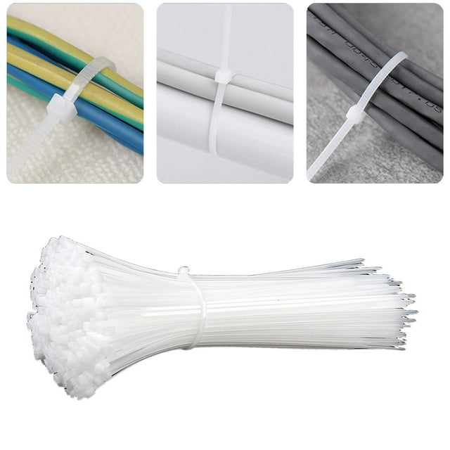 Attache-câble Solide à Verrouillage avec Boucle, Attache-Câble en Plastique
