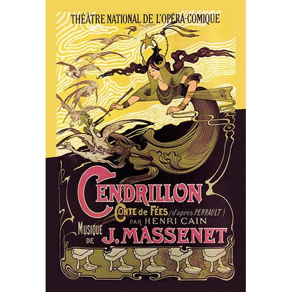 Cendrillon: Theatre National de l'Opera-Comique Museum quality giclee print canvas wrap(20" x 30")