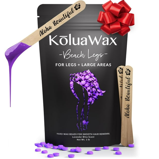 Perlas de cera dura KoluaWax Lavender Bliss, 454 g, para depilación