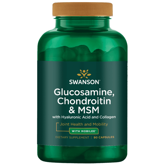 Swanson Glucosamine, Chondroitin and Msm with Mobilee 90 Capsules