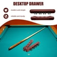 thumbnail image 3 of OULII 1 Set Billiard Cue Organizer In Dark Red Wood For Professional And Amateur Players, 3 of 8