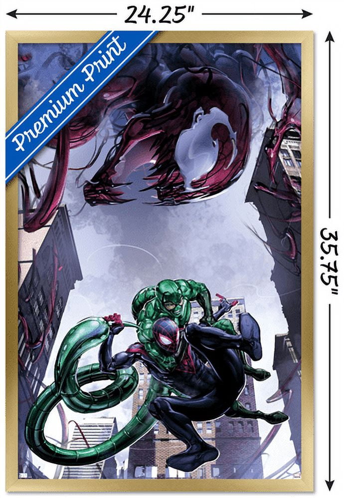 Marvel Comics - Spider-Man, Carnage, Scorpion - Absolute Carnage Miles Morales #1 Wall Poster, 22.375" x 34", Framed