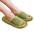 thumbnail image 4 of Slippers for Women,Lazy Floor Cleaning Slippers For Detachable Washable Floor Cleaning Slippers Silent Vacuuming Slippers Hands Cleaning,Womens Slippers,Green,6-8.5, 4 of 7
