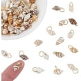 thumbnail image 1 of 70 colgantes de concha natural, conchas marinas, cuentas artesanales, colgantes de concha de cauri, colgantes de concha de verano con anillos de acero inoxidable 304, conchas marinas pequeñas., 1 of 5