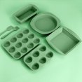 thumbnail image 2 of Juego de herramientas para hornear moldes para pasteles, horno doméstico, molde para tostadas, galletas, pan, pasteles, tazas, color sólido, moderno, práctico y duradero, 2 of 4