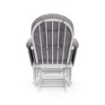 thumbnail image 2 of Pemberly Row Planeur avec Pouf Serti en Coussin Tourbillon Blanc et Gris, 2 of 7