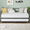 Gold(daybed With Trundle), variant on Homhougo Twin Size Metal Daybed Frame with Heavy Duty Metal Slats, Modern Day Bed, Mattress Foundation Platform Sofa Bed with Headboard for Bedroom, Gold