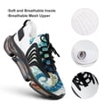 thumbnail image 4 of Watercolor Seahorse Walking Shoes for Men Woman Lightweight Tennis Fashion Elastic Sports Shoes Cushion Basketball Shoes, 4 of 7