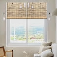 thumbnail image 2 of Bamboo Tortoise-Shell Roll Up Blinds Shade for Windows, Light Filtering Shades, Bamboo Roller Window Blinds Curtain for Indoor Home and Outdoor Patio, Tortoise Shell (48 x 96 inch), 2 of 8