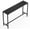 Black, variant on LAZY BUDDY 63'' Outdoor Bar Table, Patio Bar Table with HDPE Top & Metal Frame, Rectangular Counter Height Dining Table for Balcony, Yard, Hot Tub, Poolside, Indoor