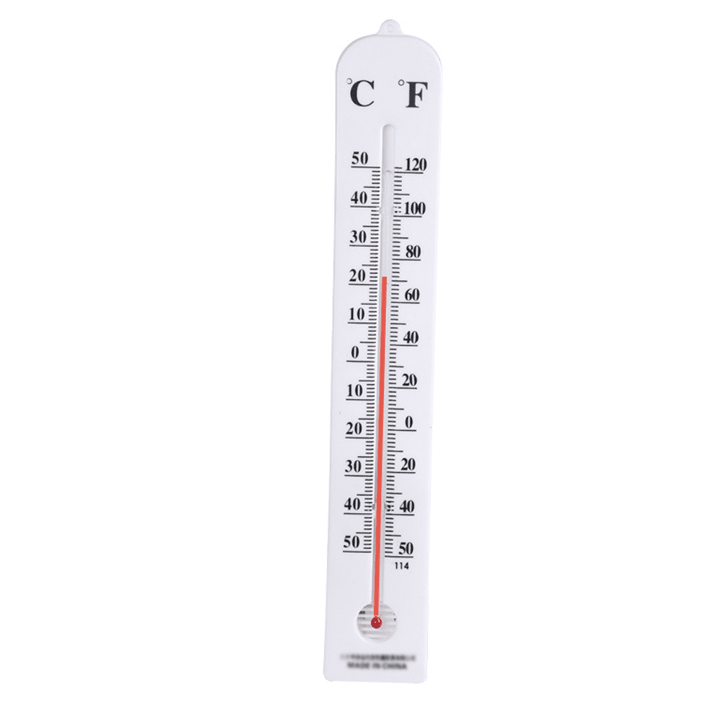 Earth Worth Indoor/Outdoor 8 in. Waterproof Wall Thermometer and