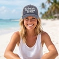 thumbnail image 4 of Washed Mesh Trucker Hat Adjustable Funny Slogan Baseball Cap For Women Outdoor Travel, 4 of 5